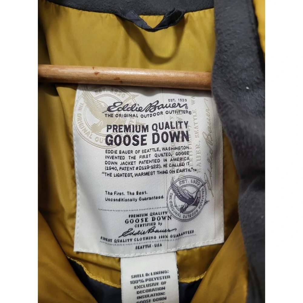 Eddie Bauer Premium Goose Down Full Zip Puffer Vest Unisex Sz 2X